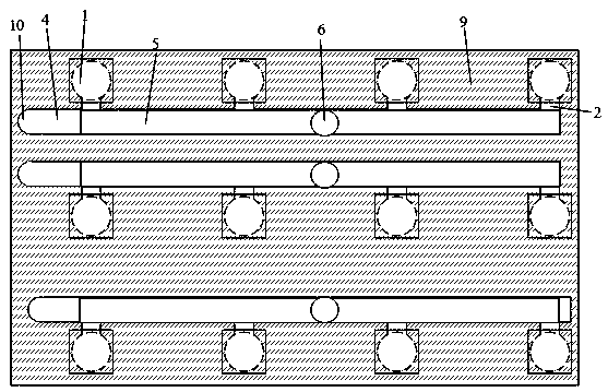 Ecological heat exchanging air exchanging foundation and air exchanging method thereof