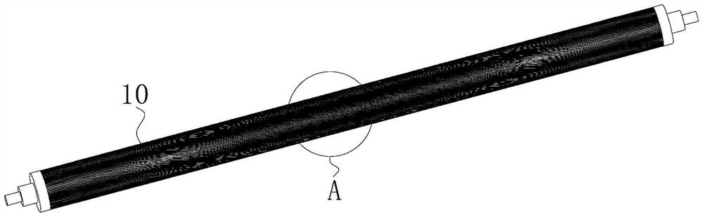 Method for increasing oiling amount by printing online oiling