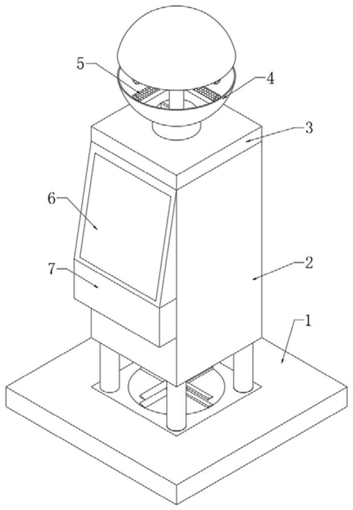 Omnibearing insect pest prevention trapping device for forestry