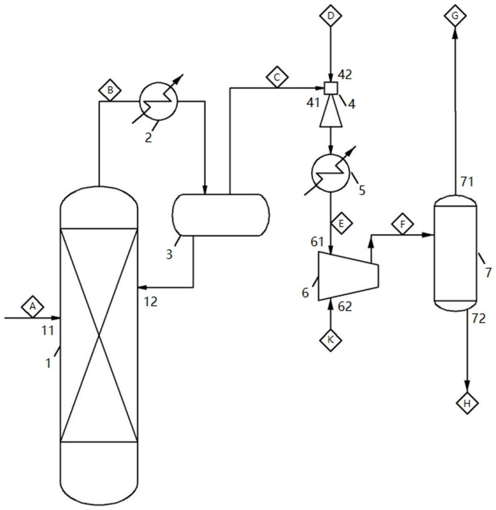 Device and method for removing light components in styrene monomer