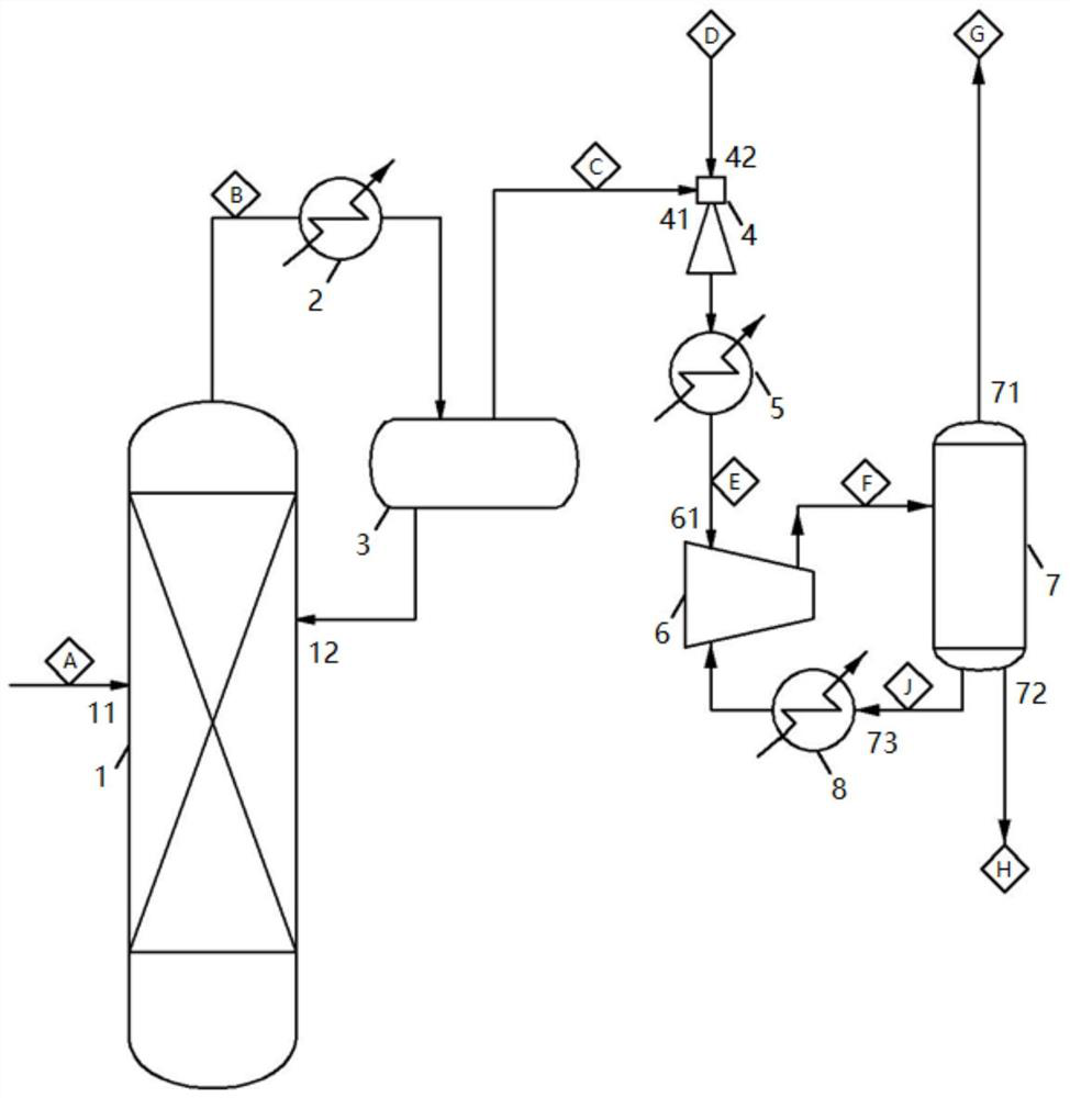 Device and method for removing light components in styrene monomer