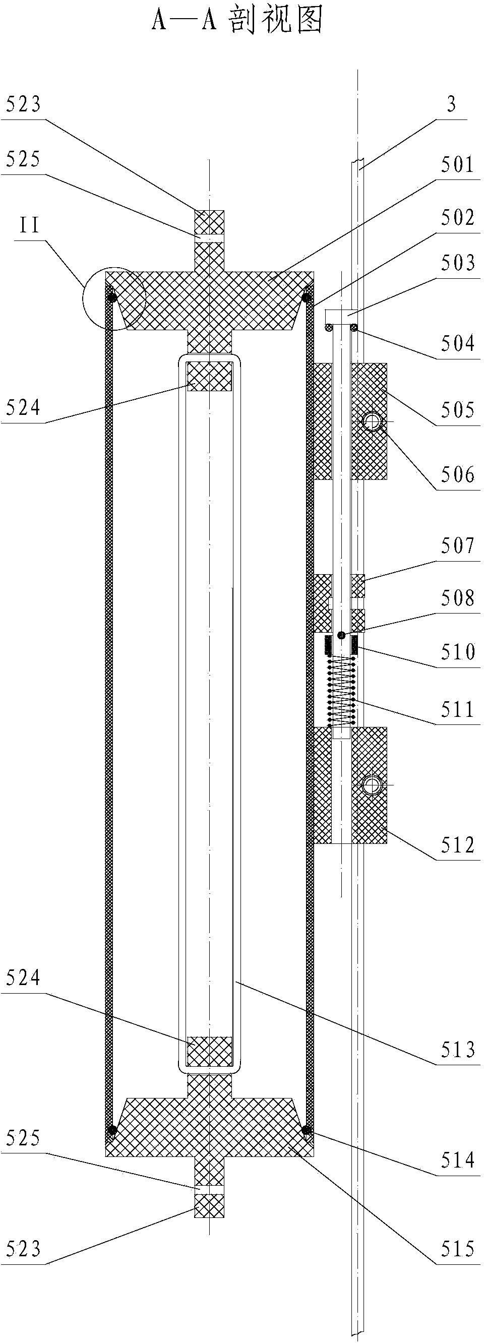 Depth-keeping water sampling device and water sampling method of depth-keeping water sampling device