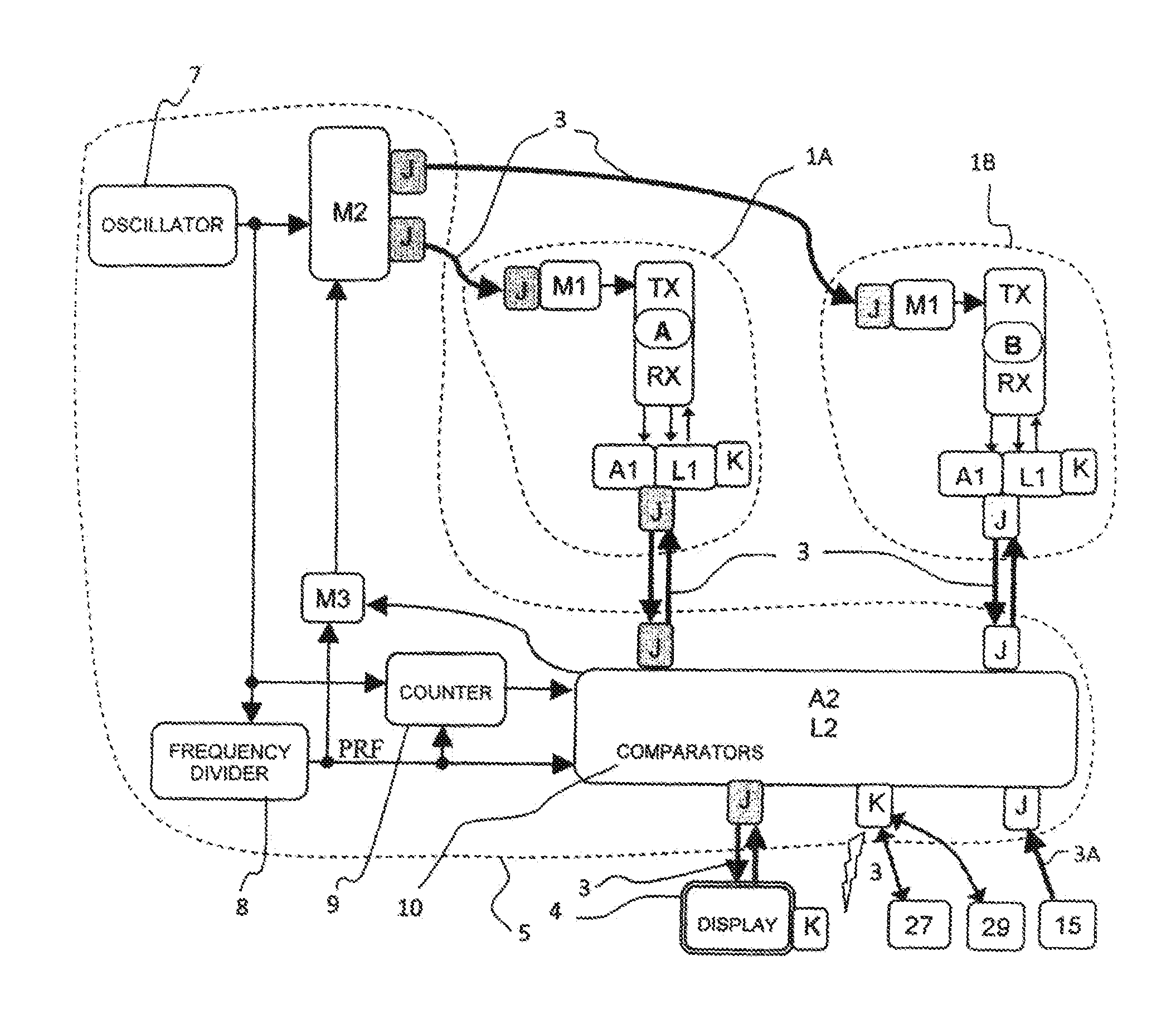 Surveillance system with radio-wave camera