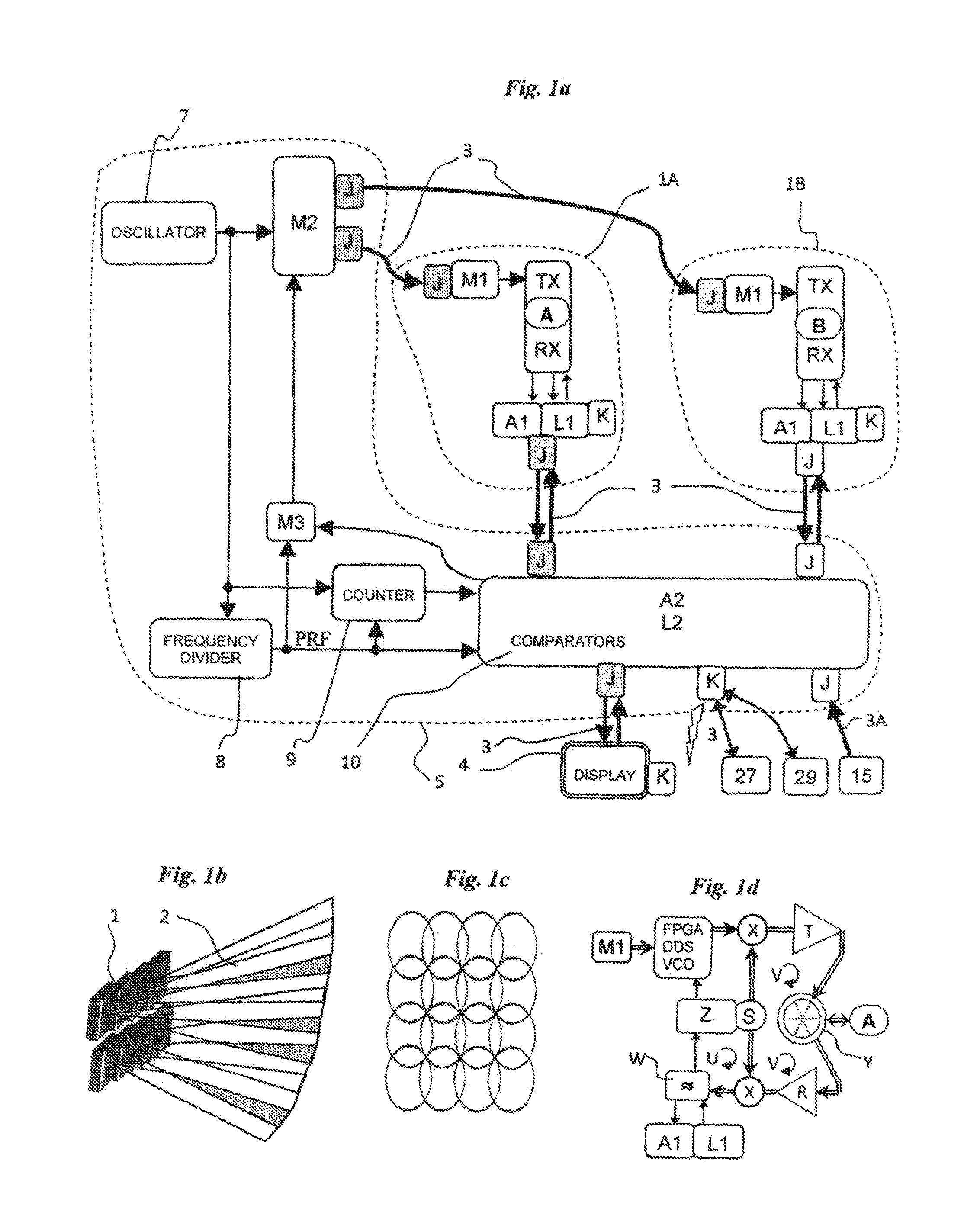 Surveillance system with radio-wave camera