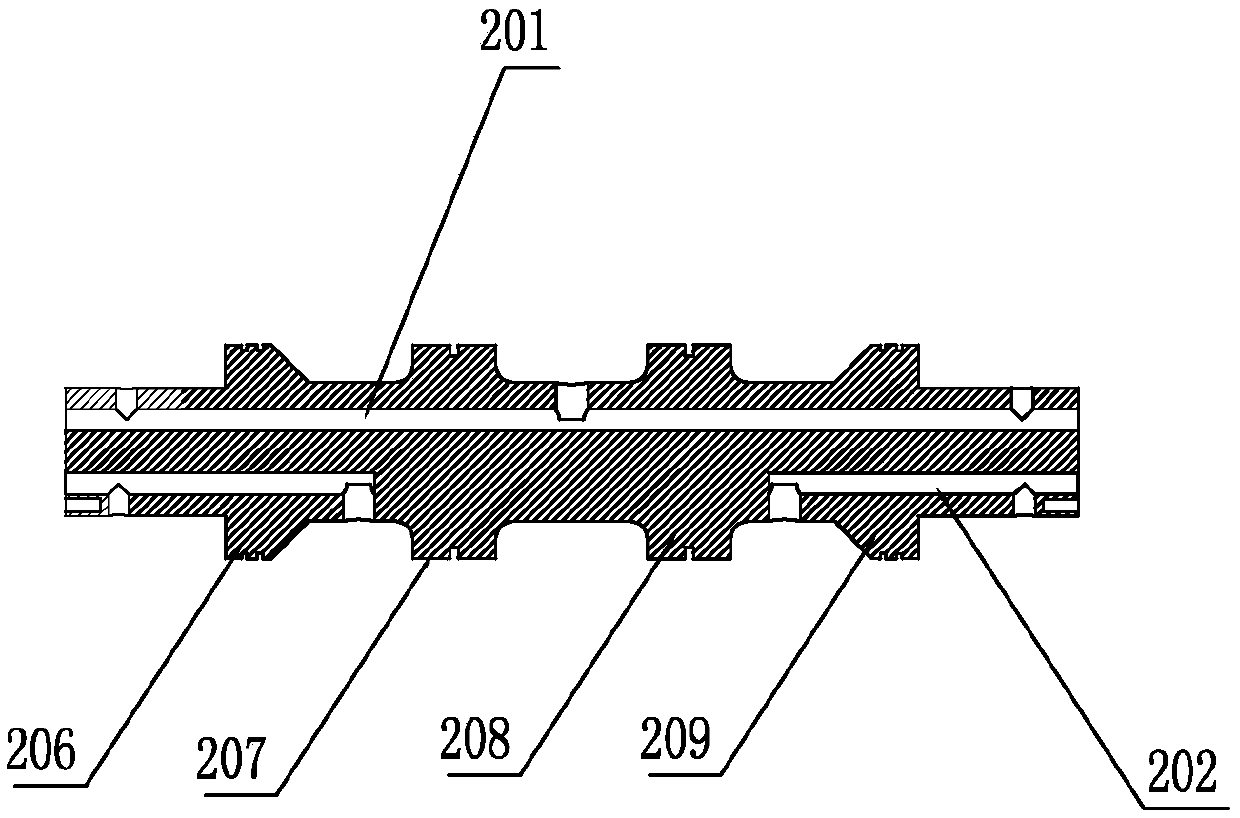 Switch valve controlled by pilot valve sleeves