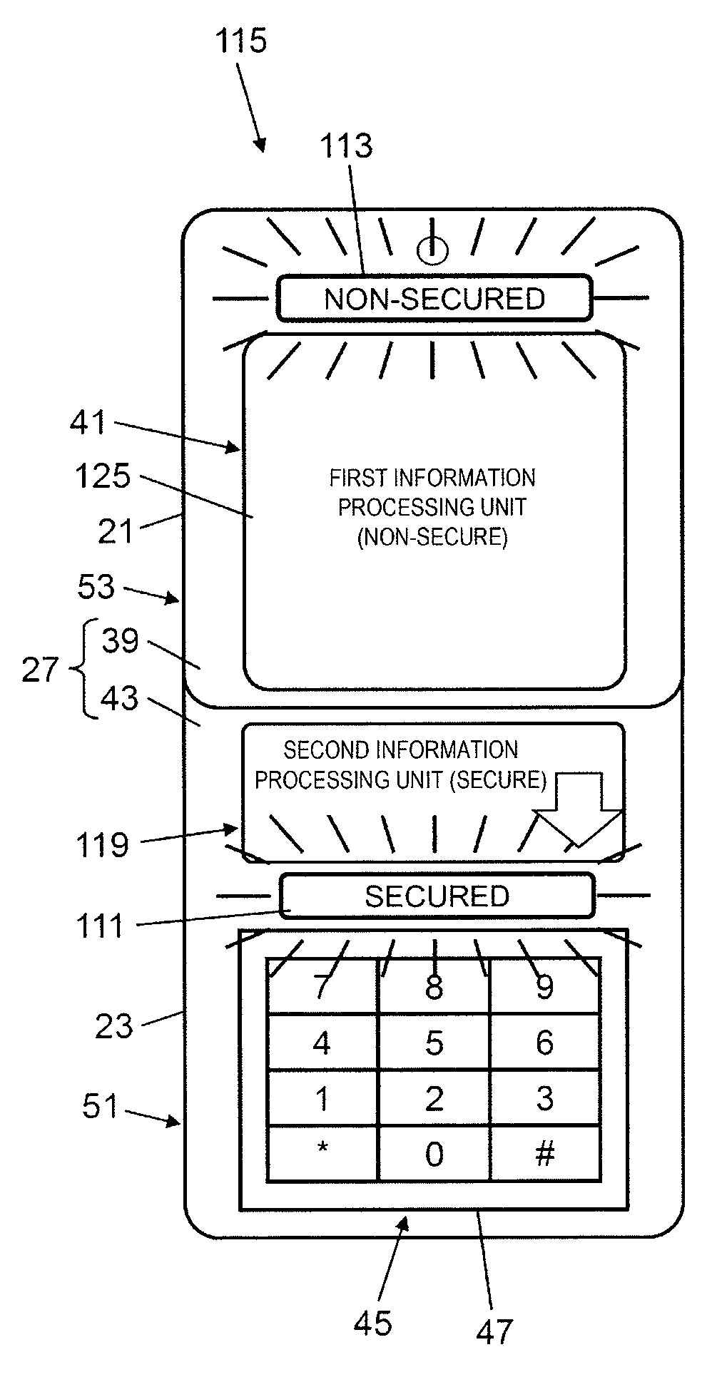 Portable settlement terminal device