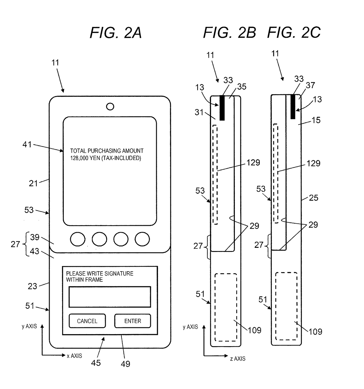 Portable settlement terminal device