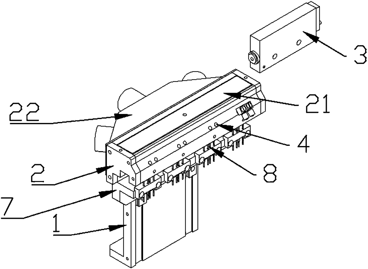 Electrostatic blowing foreign matter removing device