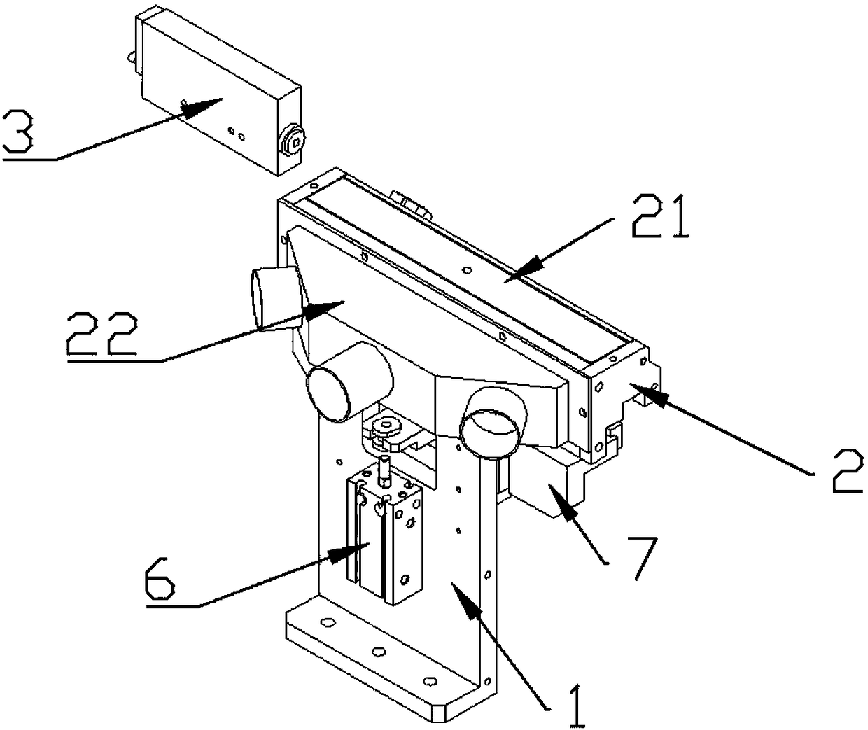 Electrostatic blowing foreign matter removing device