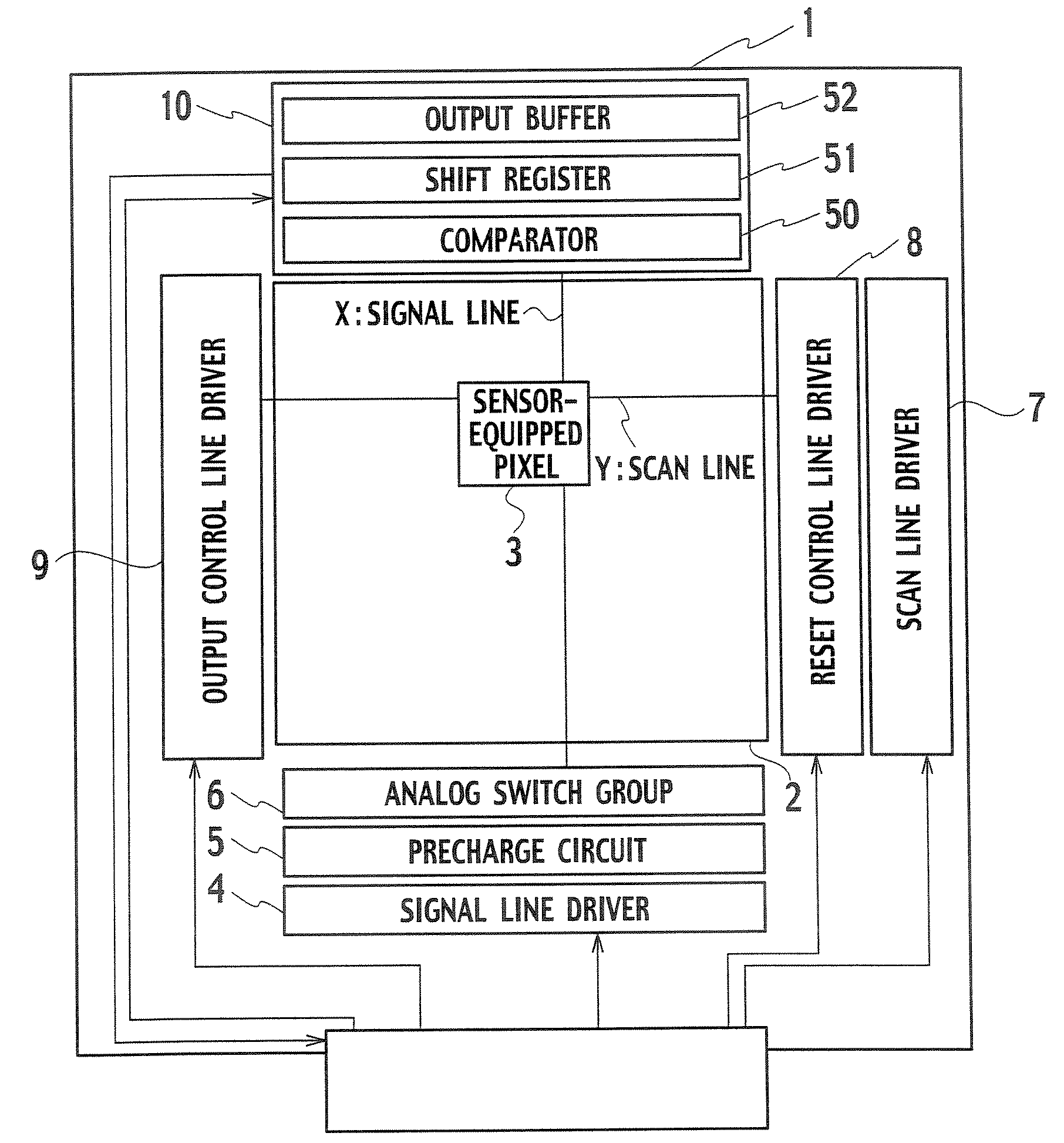 Display device including optical sensor in pixel