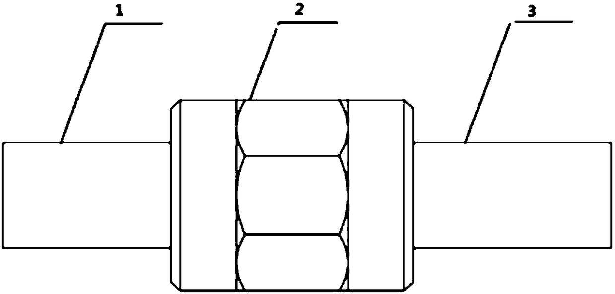 High-centering precision clamp connecting device for mechanical testing machine