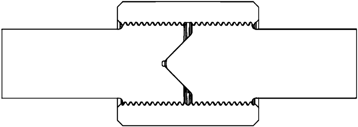 High-centering precision clamp connecting device for mechanical testing machine