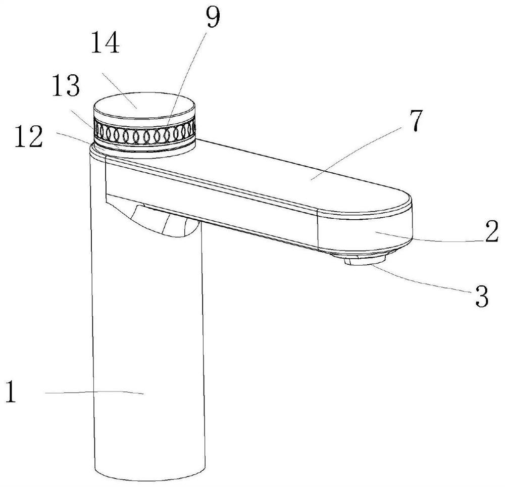 Faucet structure of valve element offset temperature adjusting valve assembly