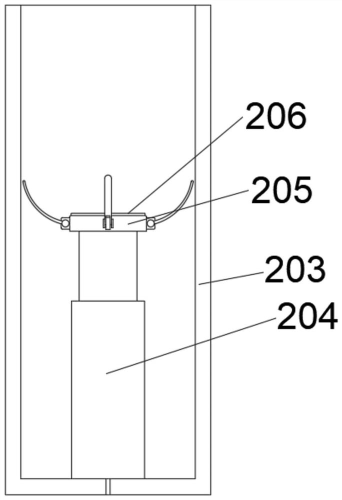 A device for removing sweet persimmon stalk