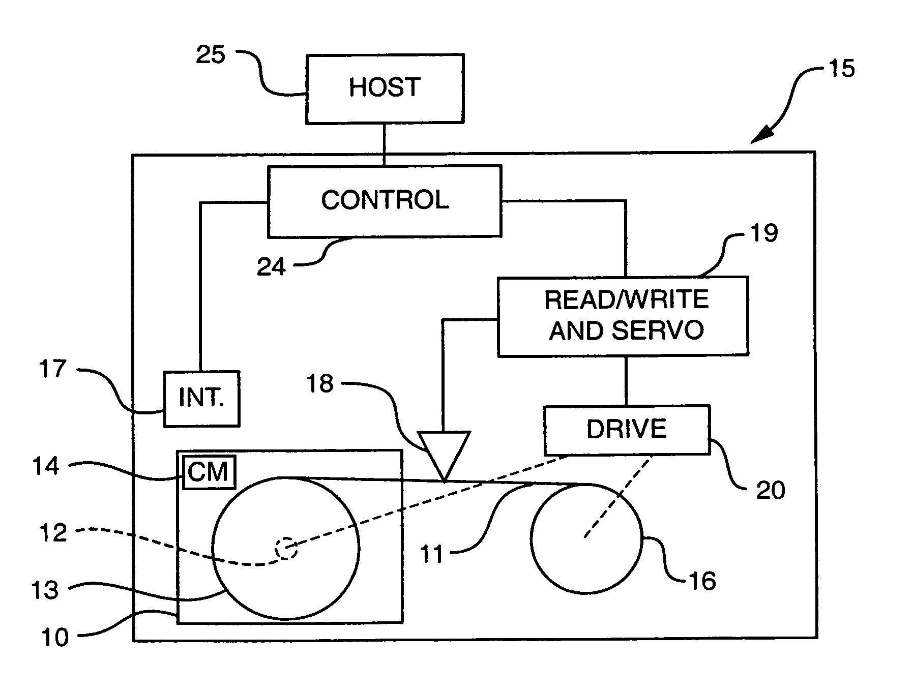 Tamper resistant write once recording of a data storage cartridge having rewritable media