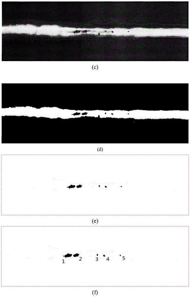 Weld defect characteristic parameter extraction method