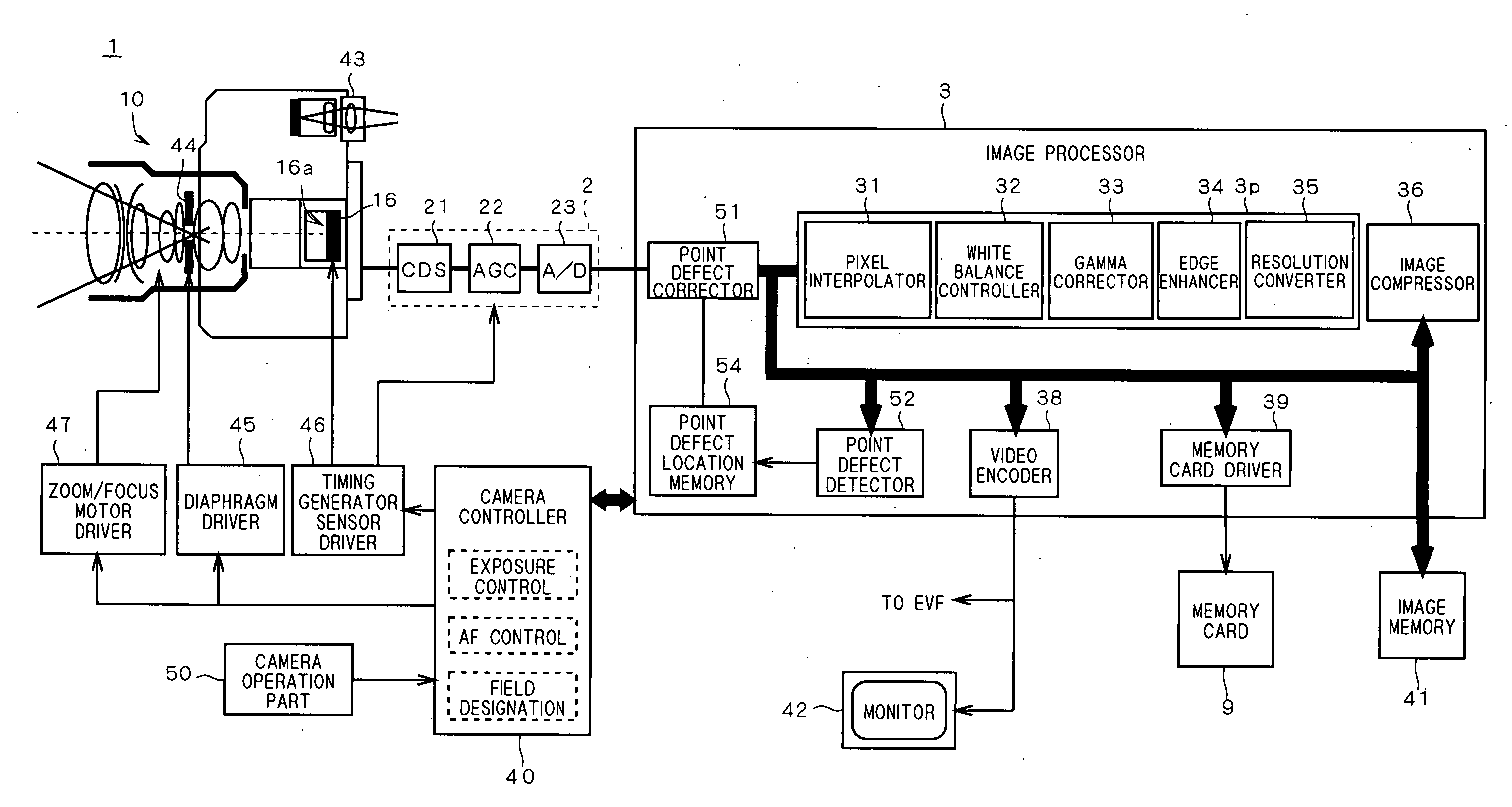 Image capturing apparatus and computer software product