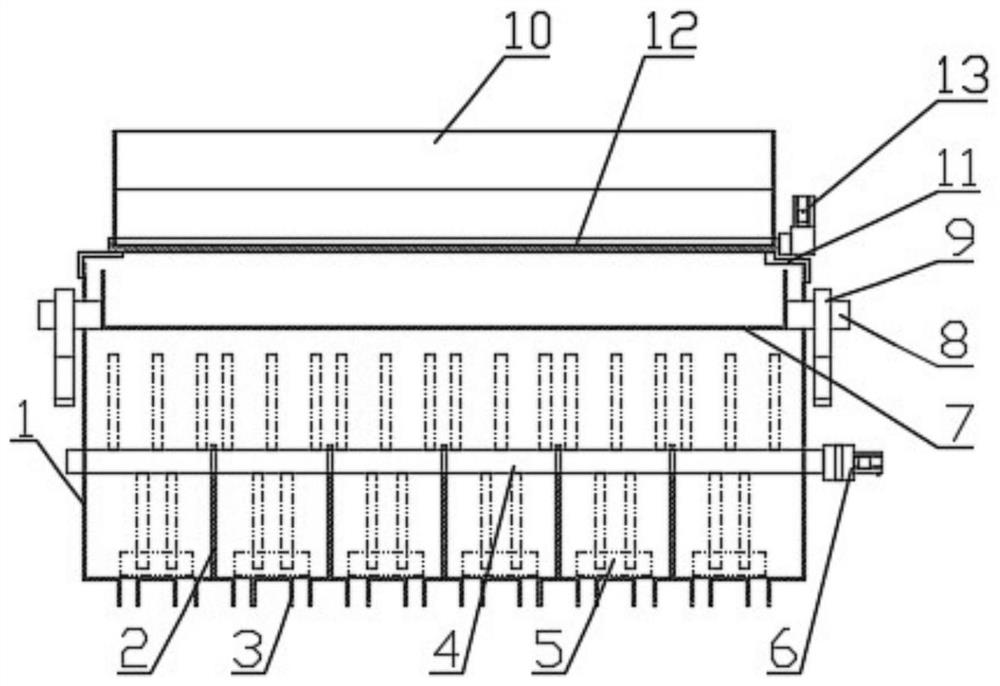 Uniform mixing device and ice product manufacturing equipment