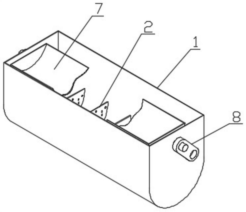 Uniform mixing device and ice product manufacturing equipment