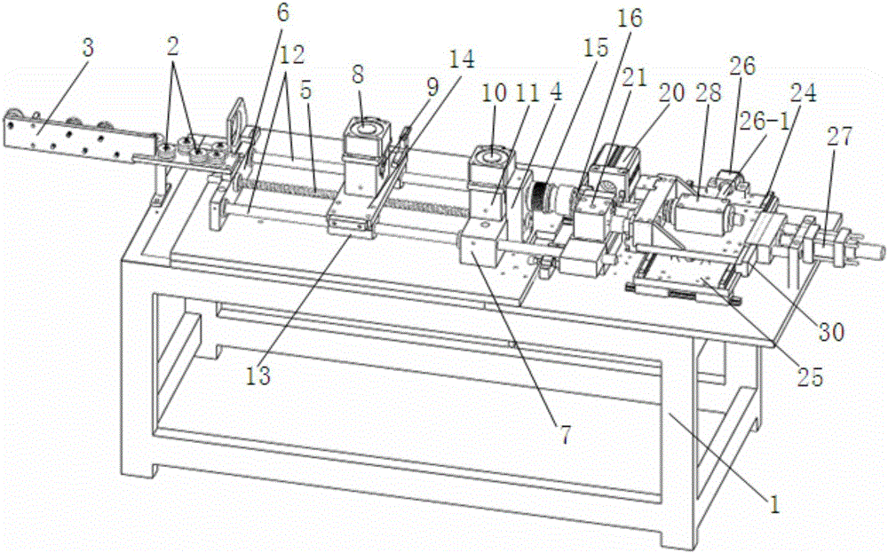 Unloading multi-station glasses tube integral forming machine