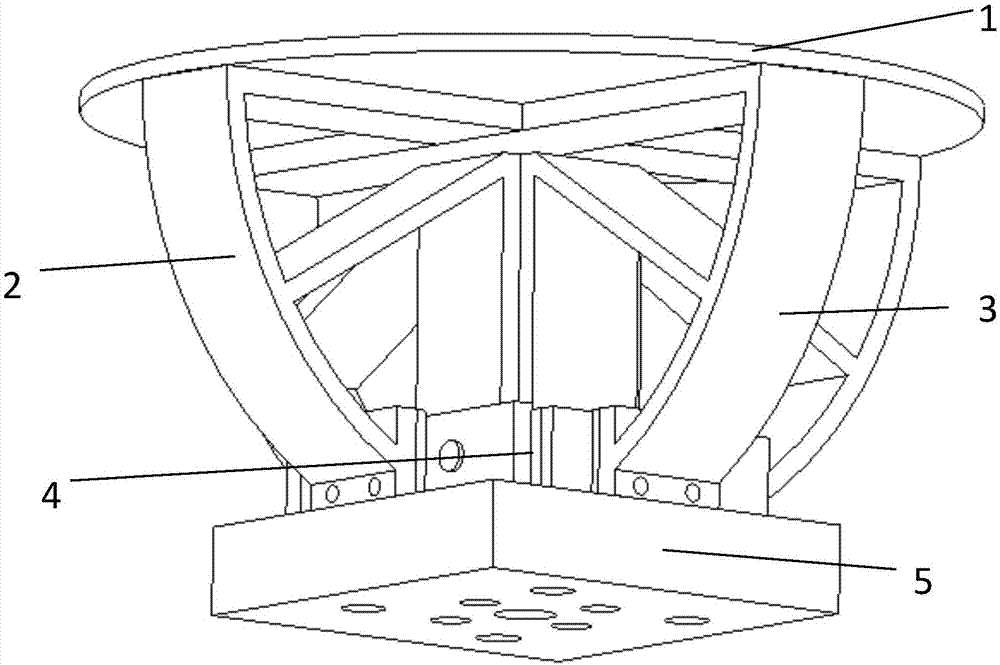 Two-dimensional quick deflection reflection mirror and working method thereof