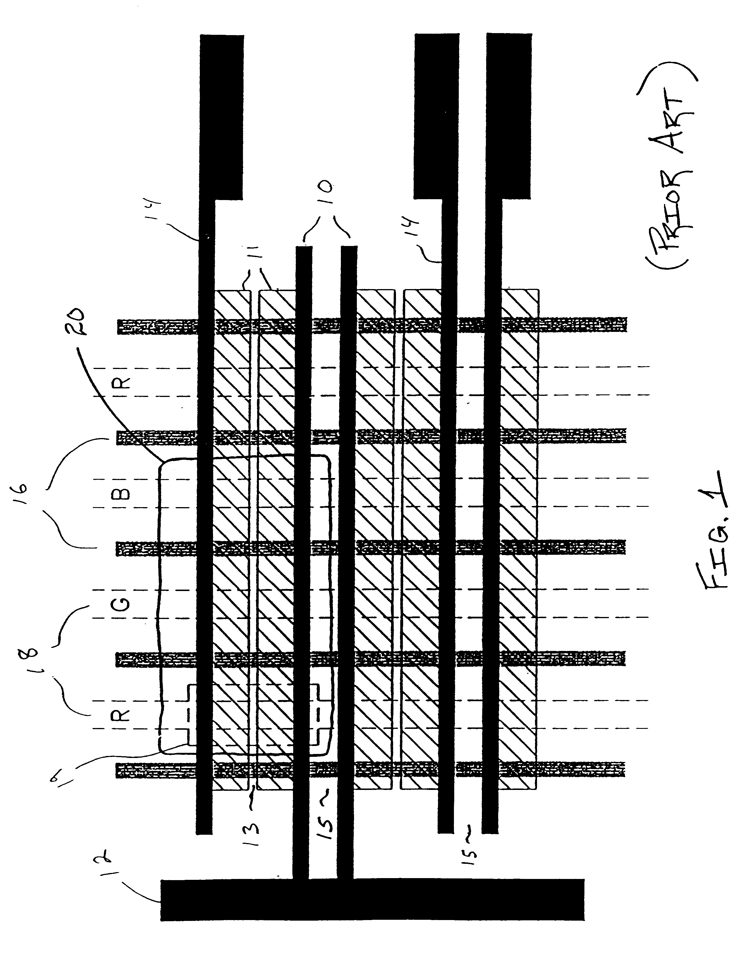 Suppression of vertical crosstalk in a plasma display panel