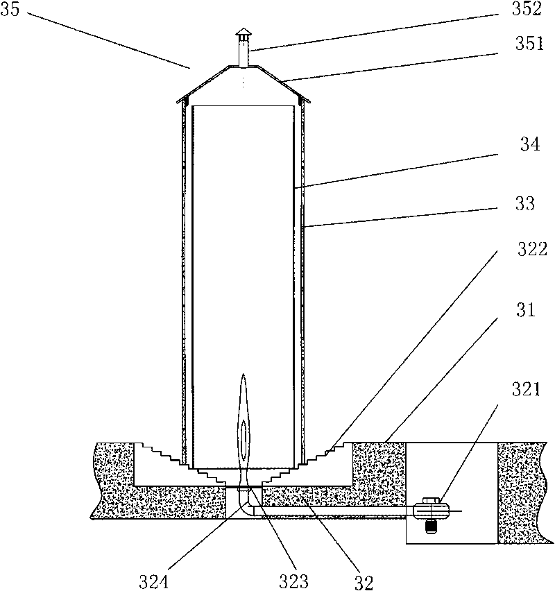 Upright thermal treatment furnace for pressure container factory