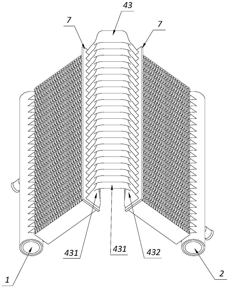 Bending heat exchanger and bending method of heat exchanger