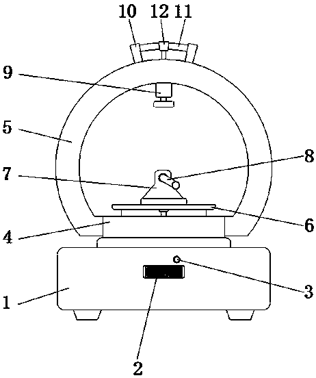 Fixable and adjustable mechanical spare and accessory part corner grinding device