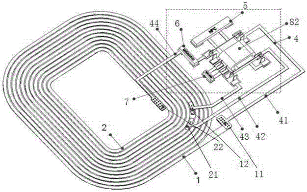 Multiplex device of near field communication (NFC) coil and wireless charging coil