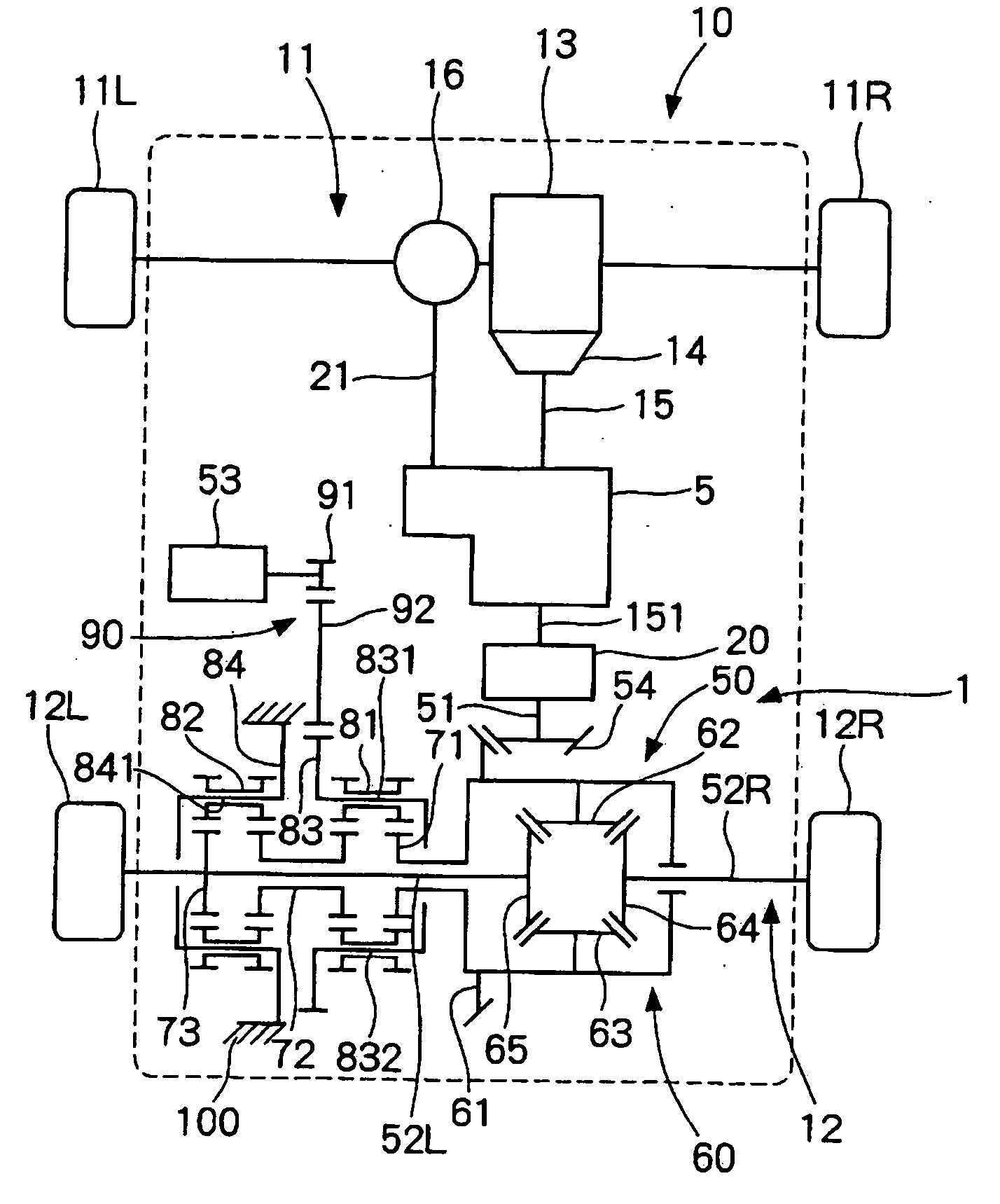 Differential device and drive power transmission unit using the same