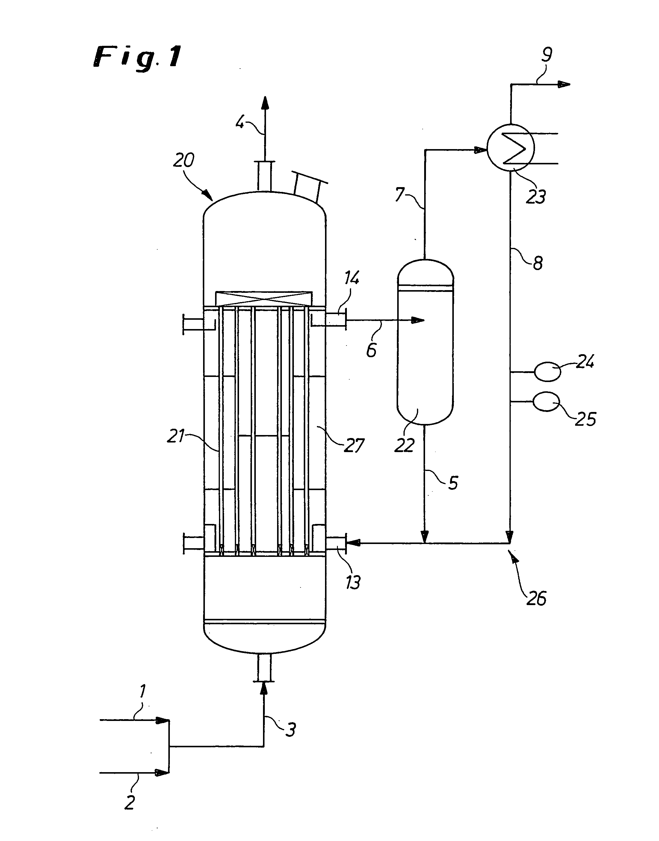 Process and apparatus for the production of phosgene