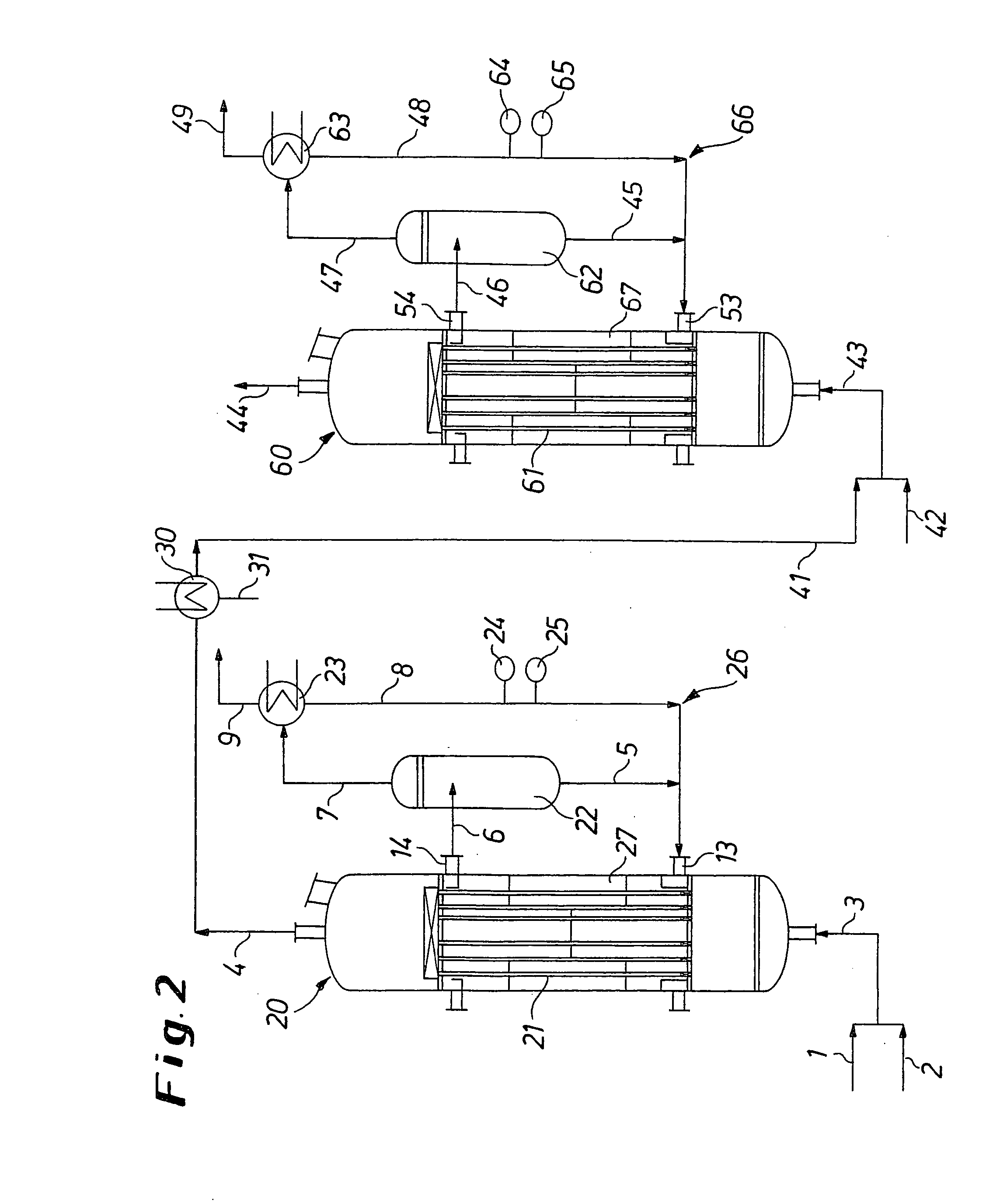 Process and apparatus for the production of phosgene