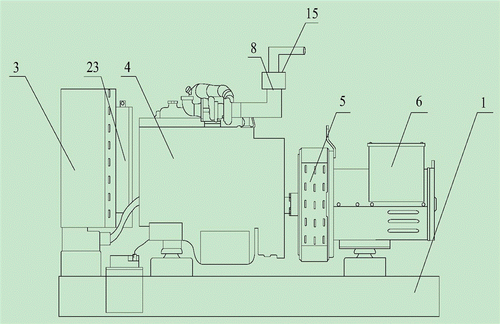 Energy-saving type diesel generator set