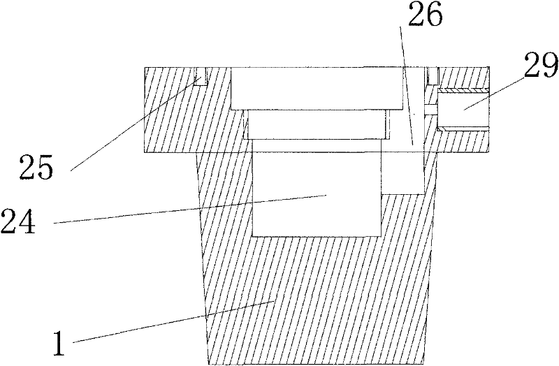 Pressure head device for loading normal triaxial rheology and testing acoustic emission under high confining pressure