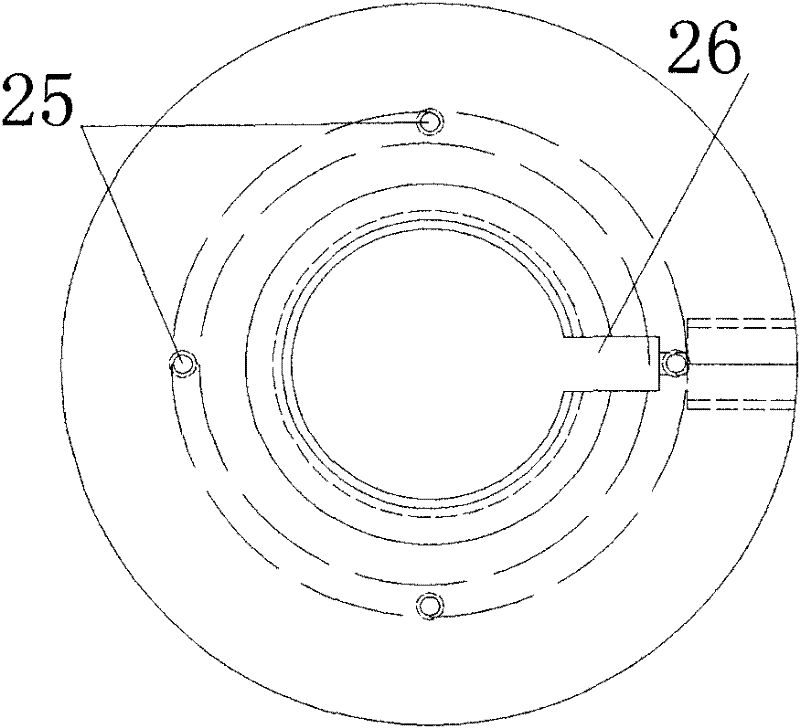 Pressure head device for loading normal triaxial rheology and testing acoustic emission under high confining pressure