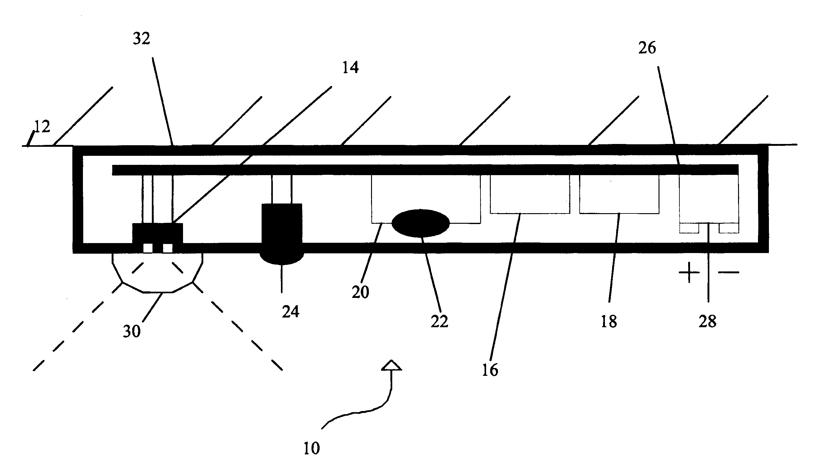 Alarm device for alerting hazardous conditions