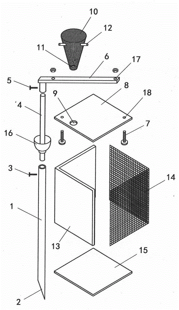 Multifunctional protective wasp hanging-keeping device