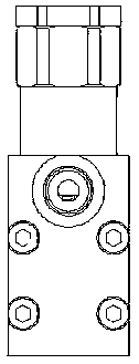 Hydraulically controlled two-way reversing valve, load holding module and load holding system