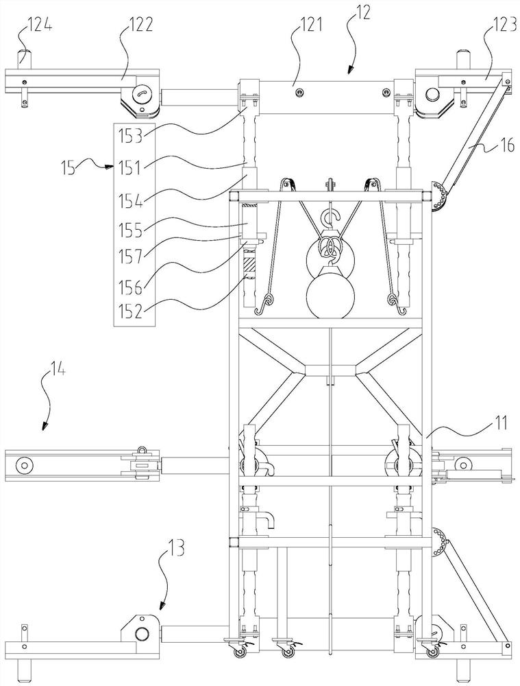 Prefabricated pipe gallery, prefabricated pipe gallery assembly stand and assembly method