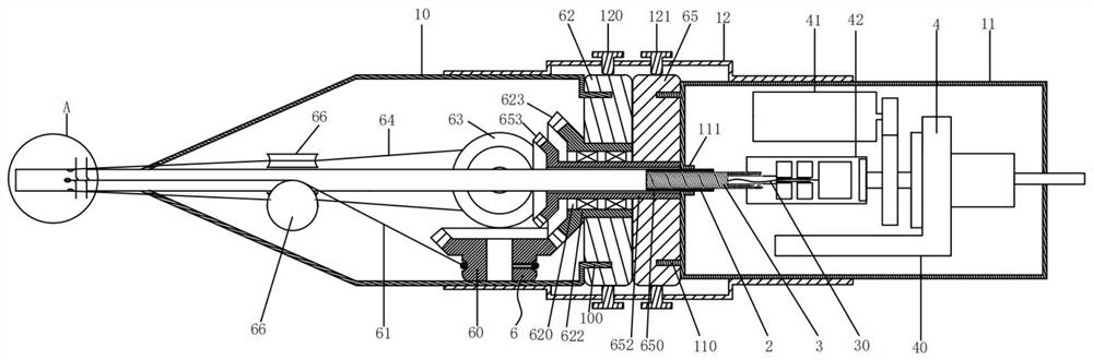 Bendable interventional probe and ultrasonic imaging device