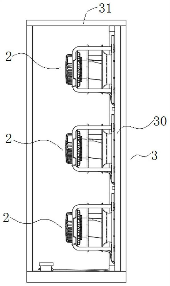 A method for controlling a fan wall and the fan wall