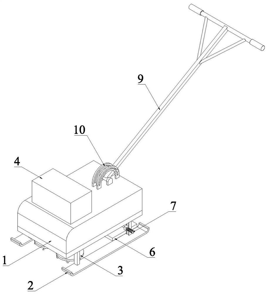 Concrete troweling device