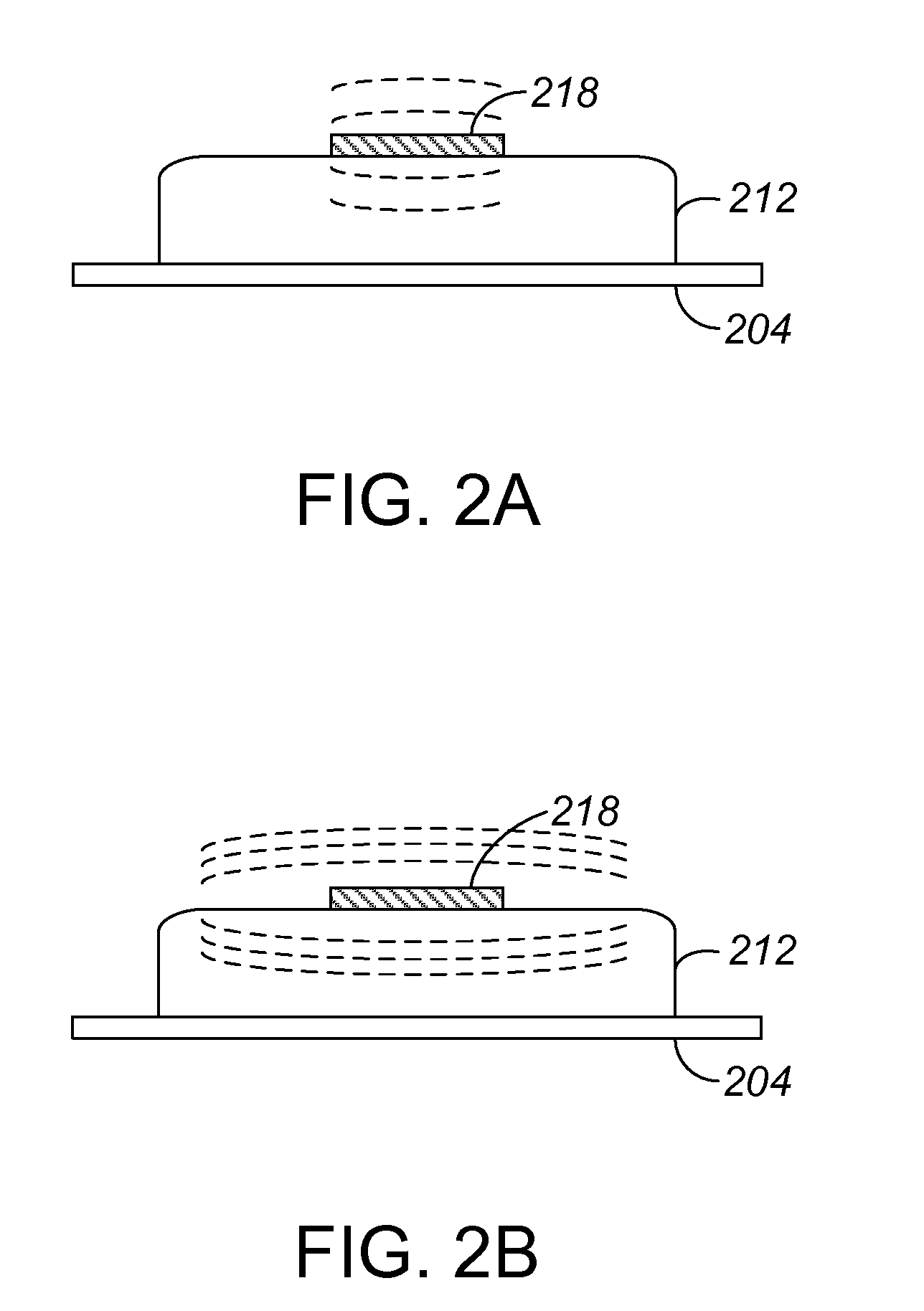 Electromagnetic interference shields with piezos