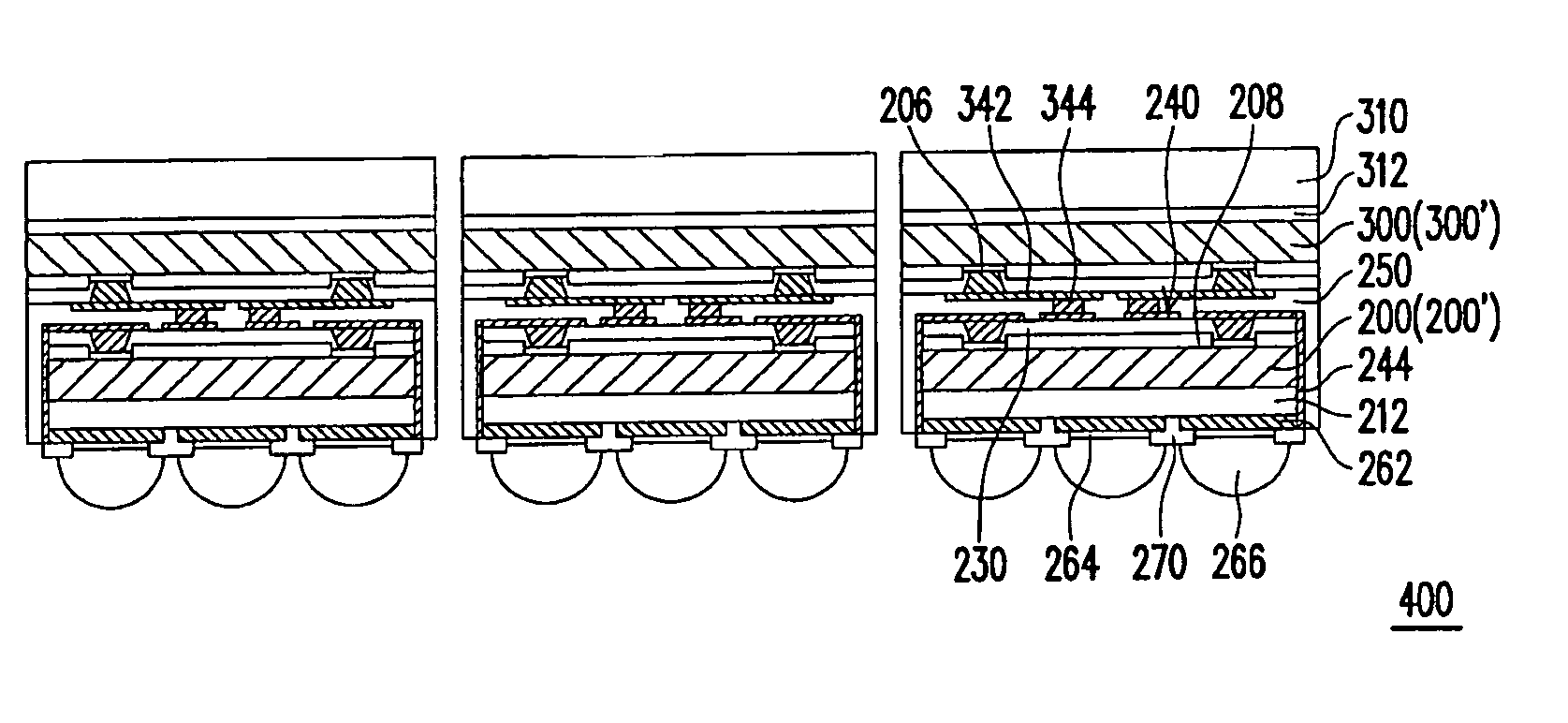 Multi-chip package structure and method of fabricating the same