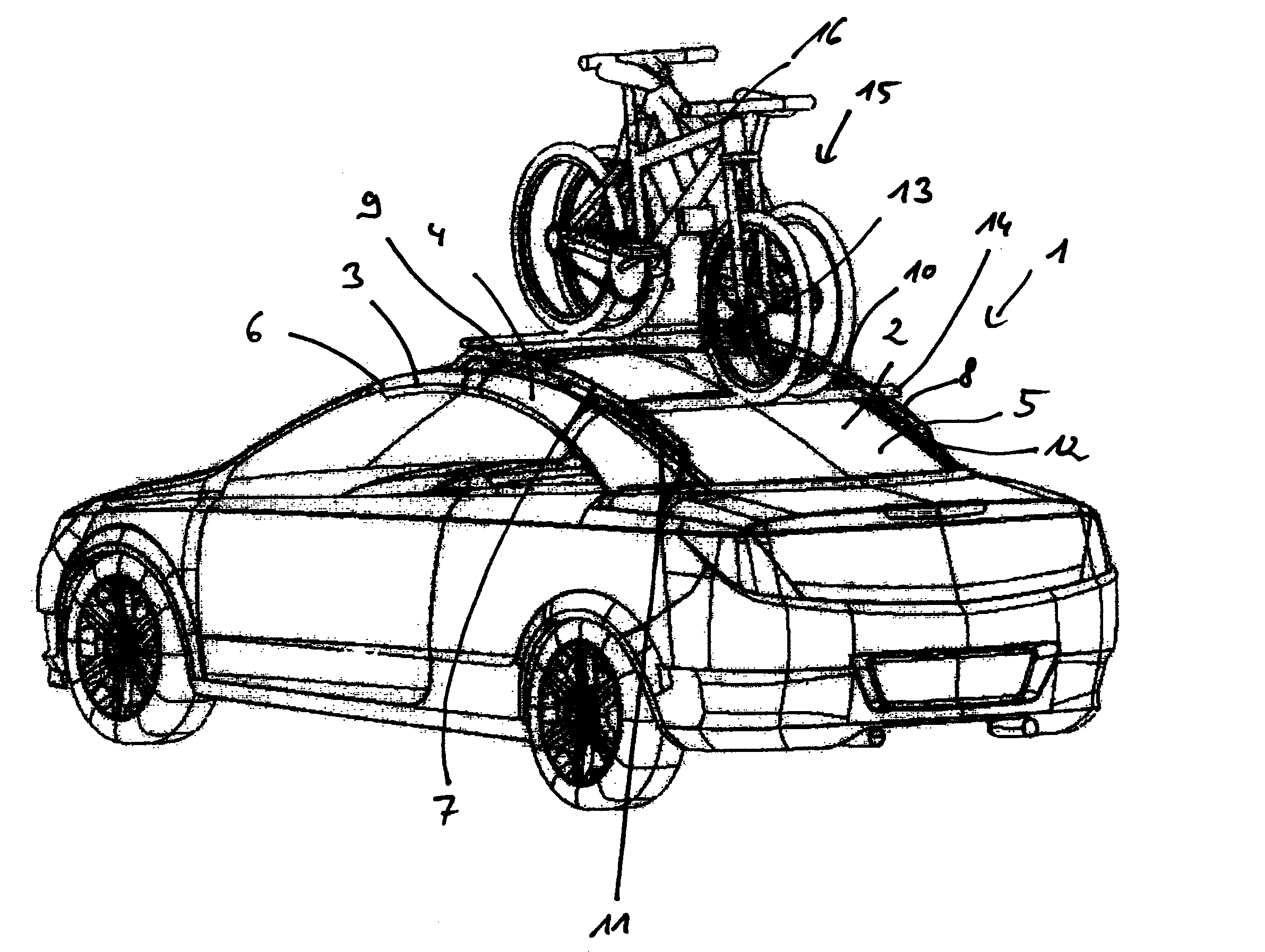 Hardtop vehicle roof with external roof kinematic system