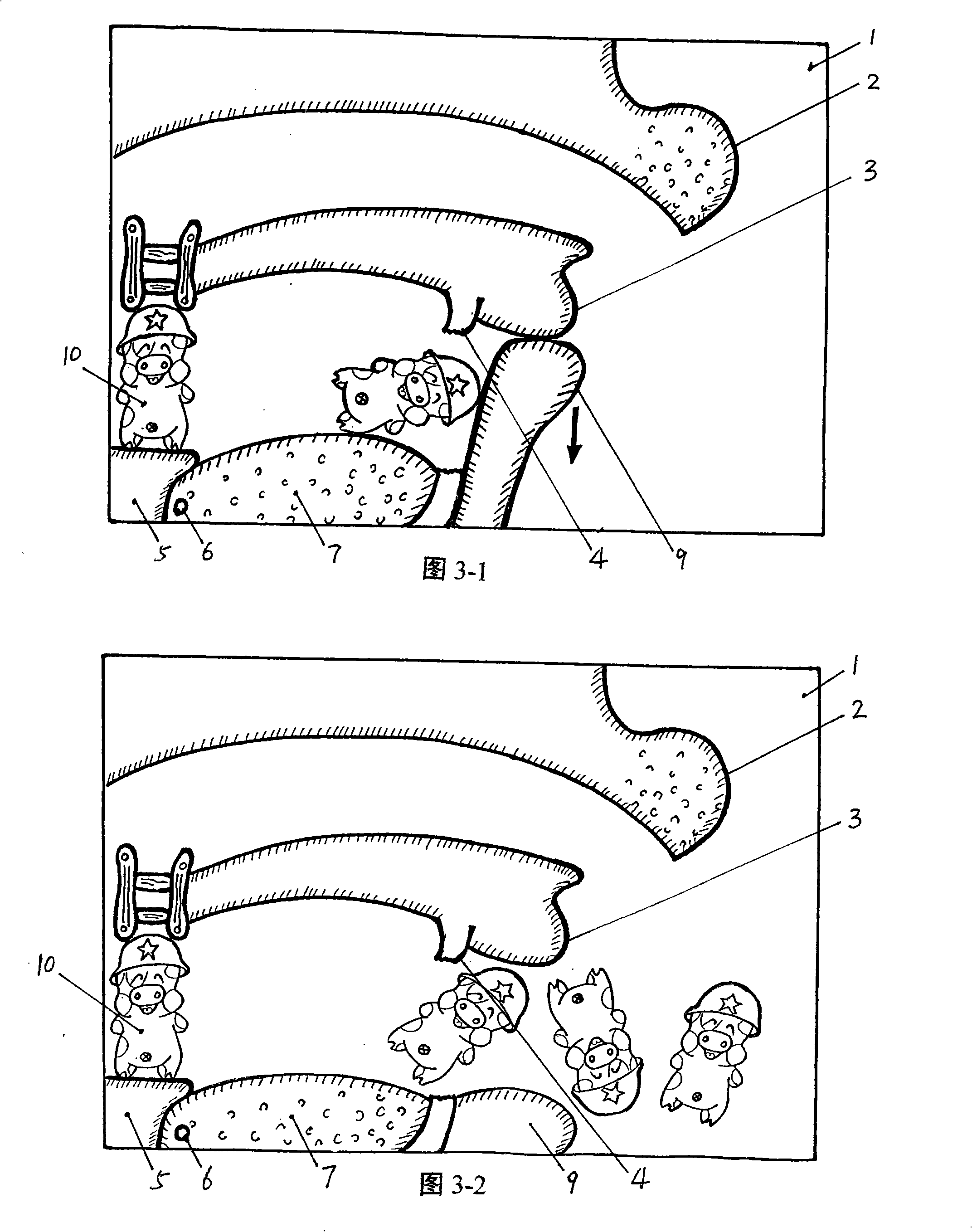 Teaching tool for English phonetic symbols elementary education and using method thereof