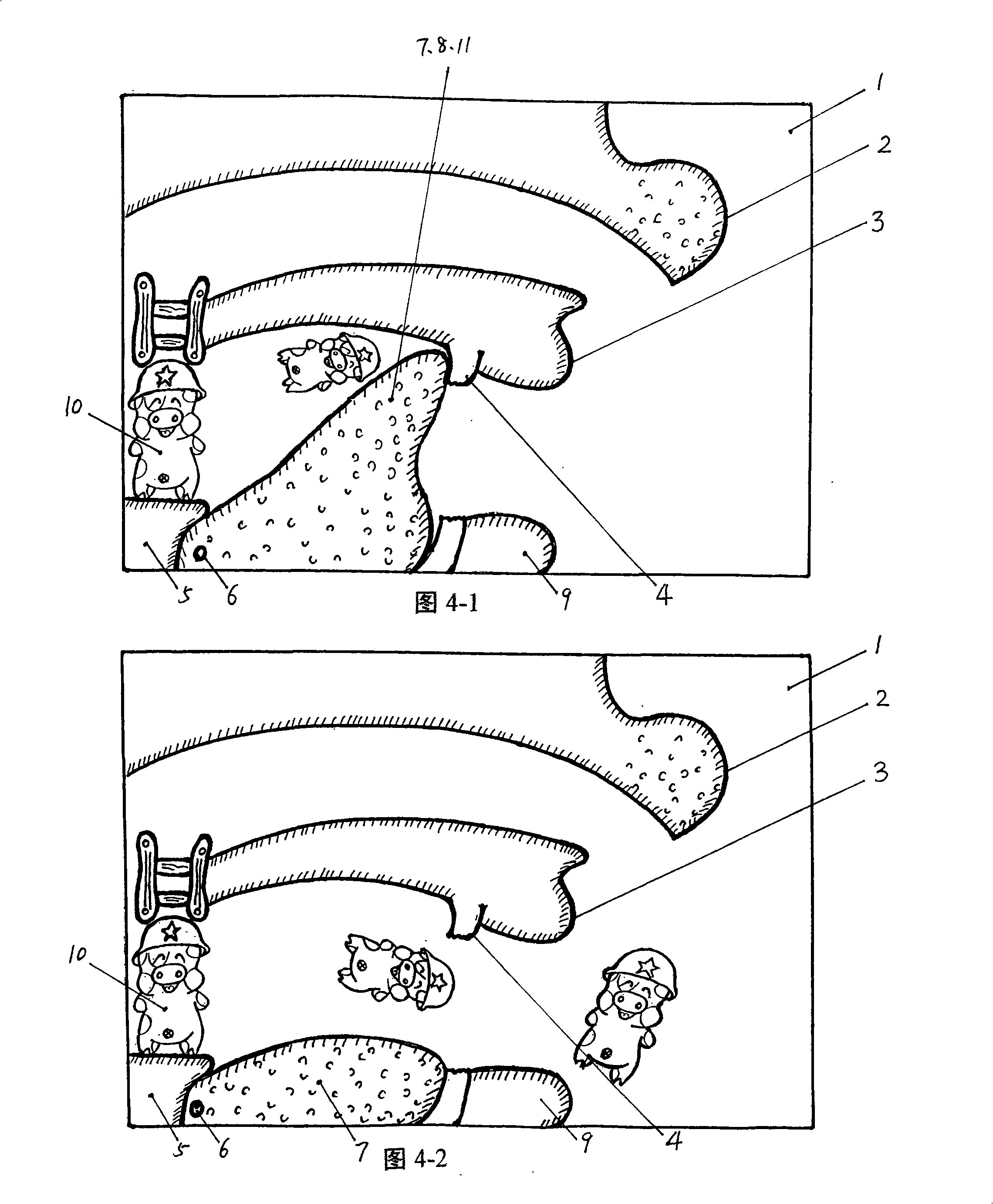 Teaching tool for English phonetic symbols elementary education and using method thereof