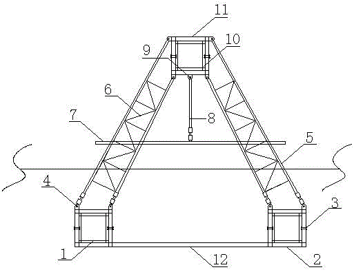 Construction tower crane temporary set-up attachment