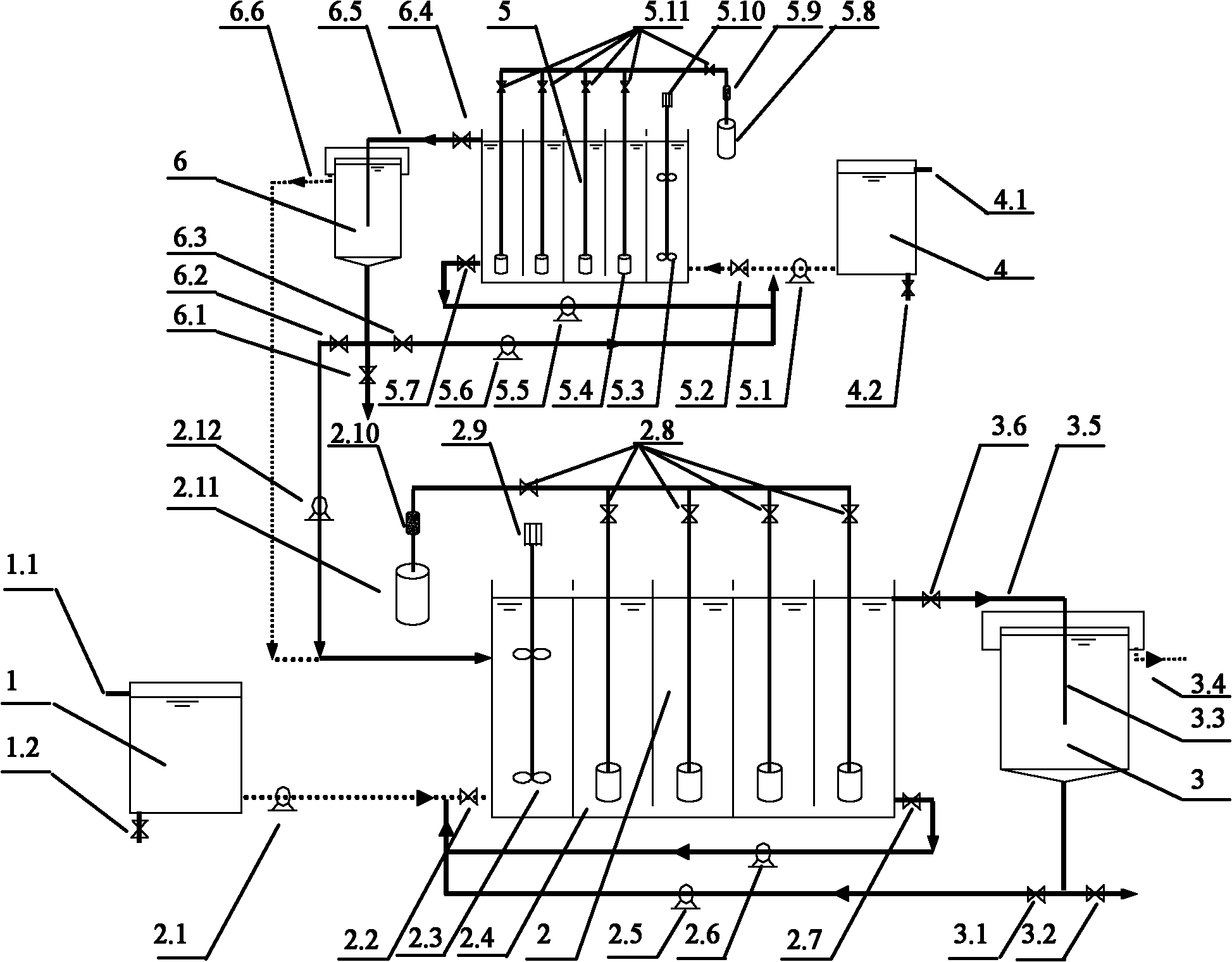 Device and method for biological intensified shortcut biological nitrogen removal of municipal sewage